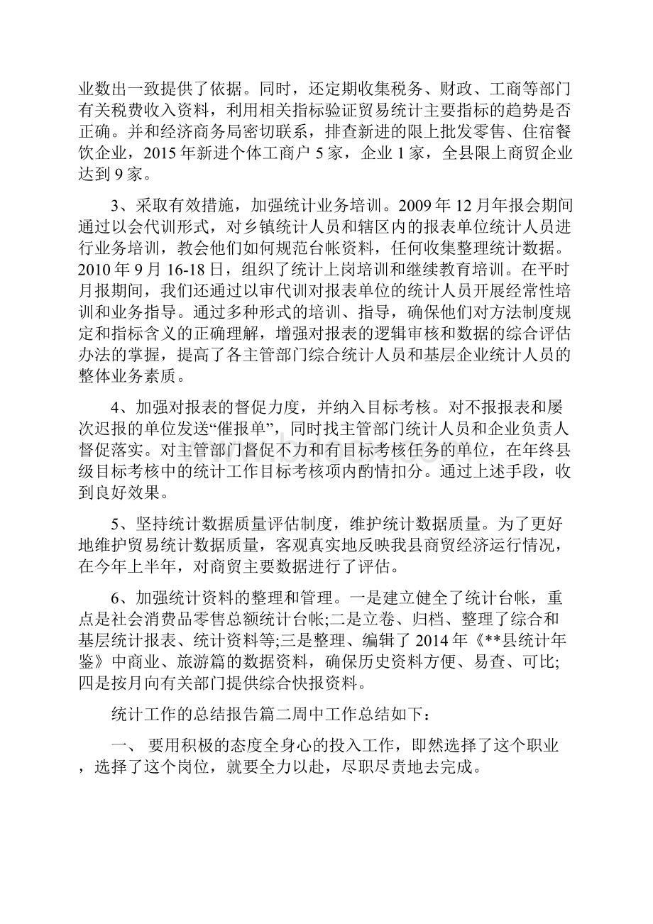 统计工作的总结报告.docx_第2页