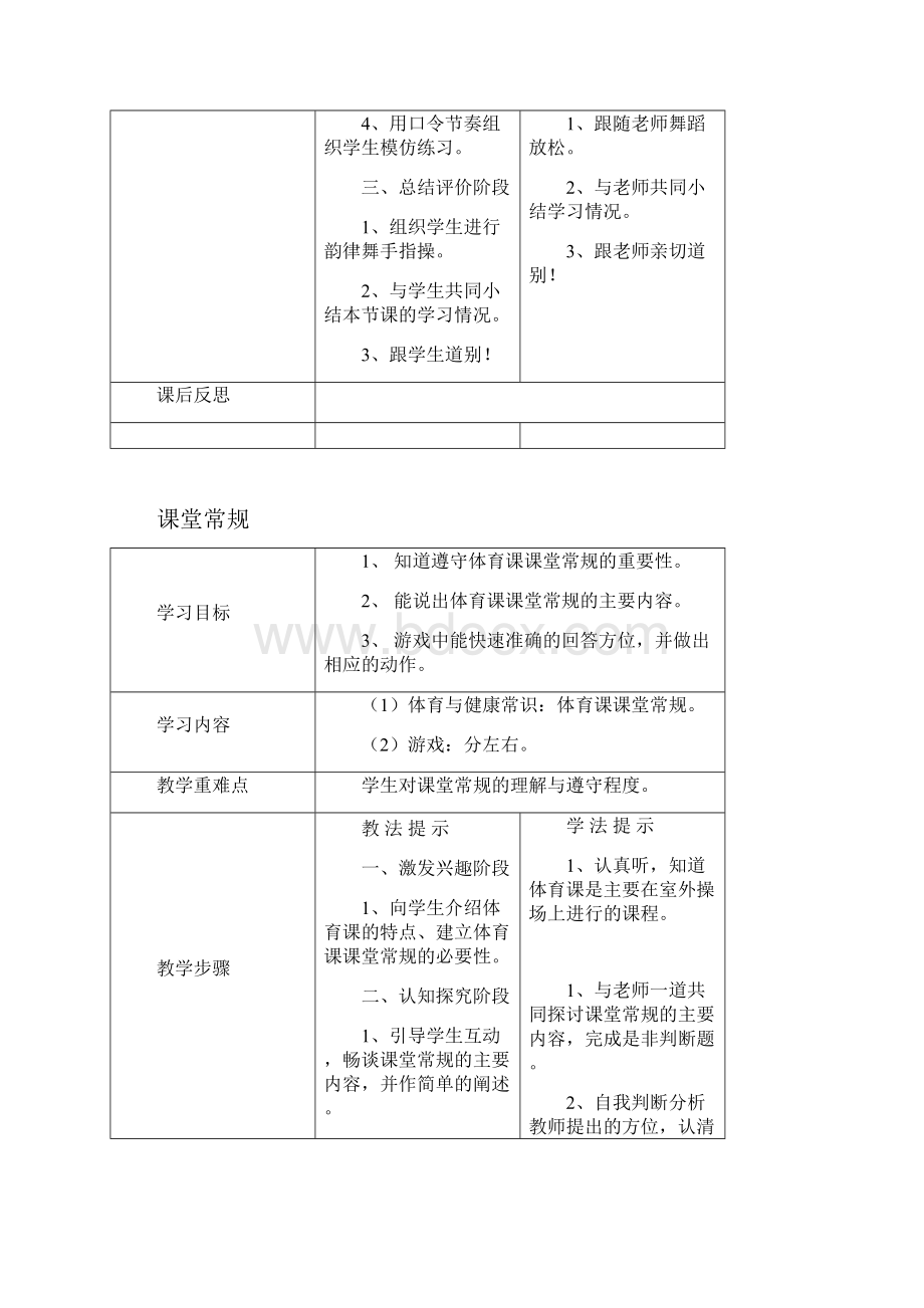 四年级体育上体育教案精编版.docx_第2页