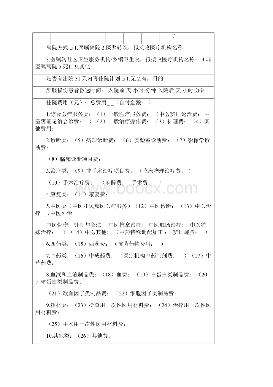 新版中医住院病案首页表汇总.docx_第3页