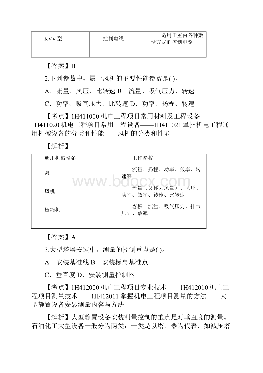 一级建造师《机电工程管理与实务》真题及答案.docx_第2页