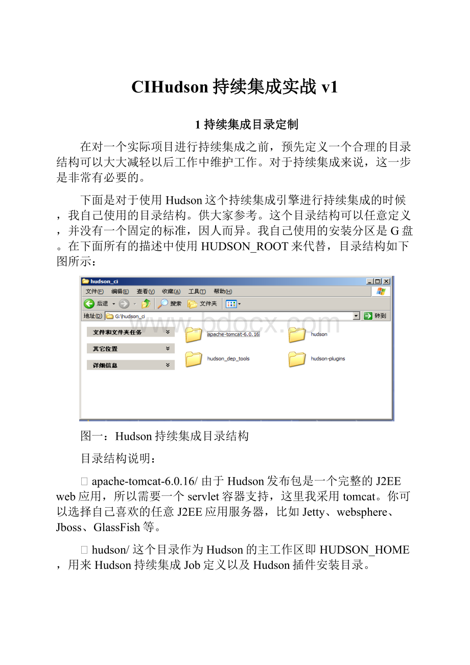 CIHudson持续集成实战v1.docx