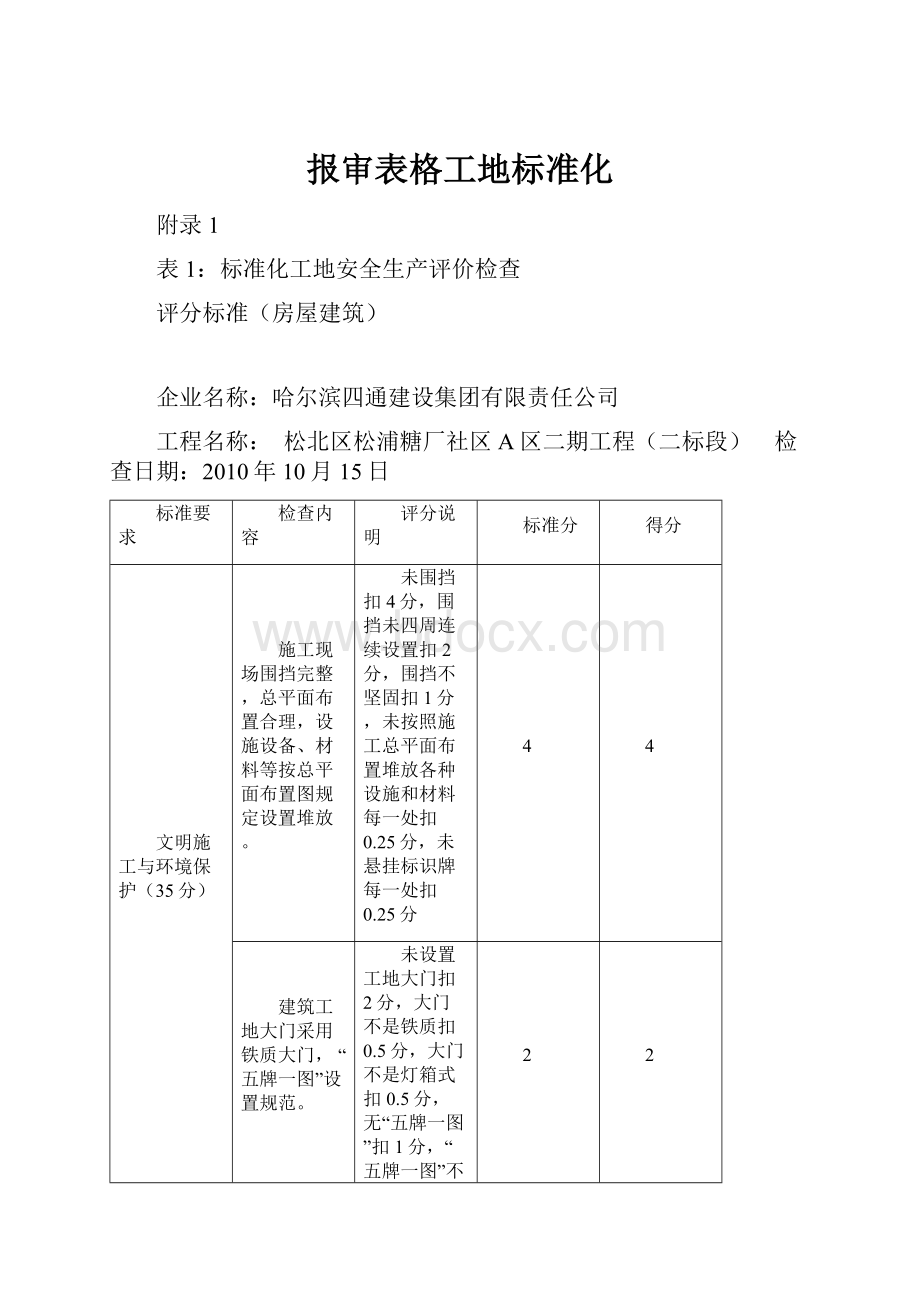 报审表格工地标准化.docx