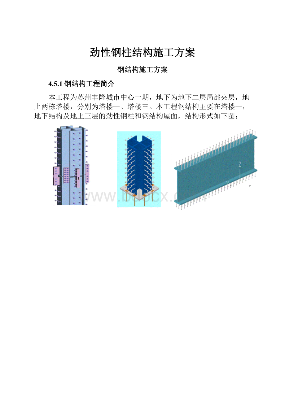 劲性钢柱结构施工方案.docx