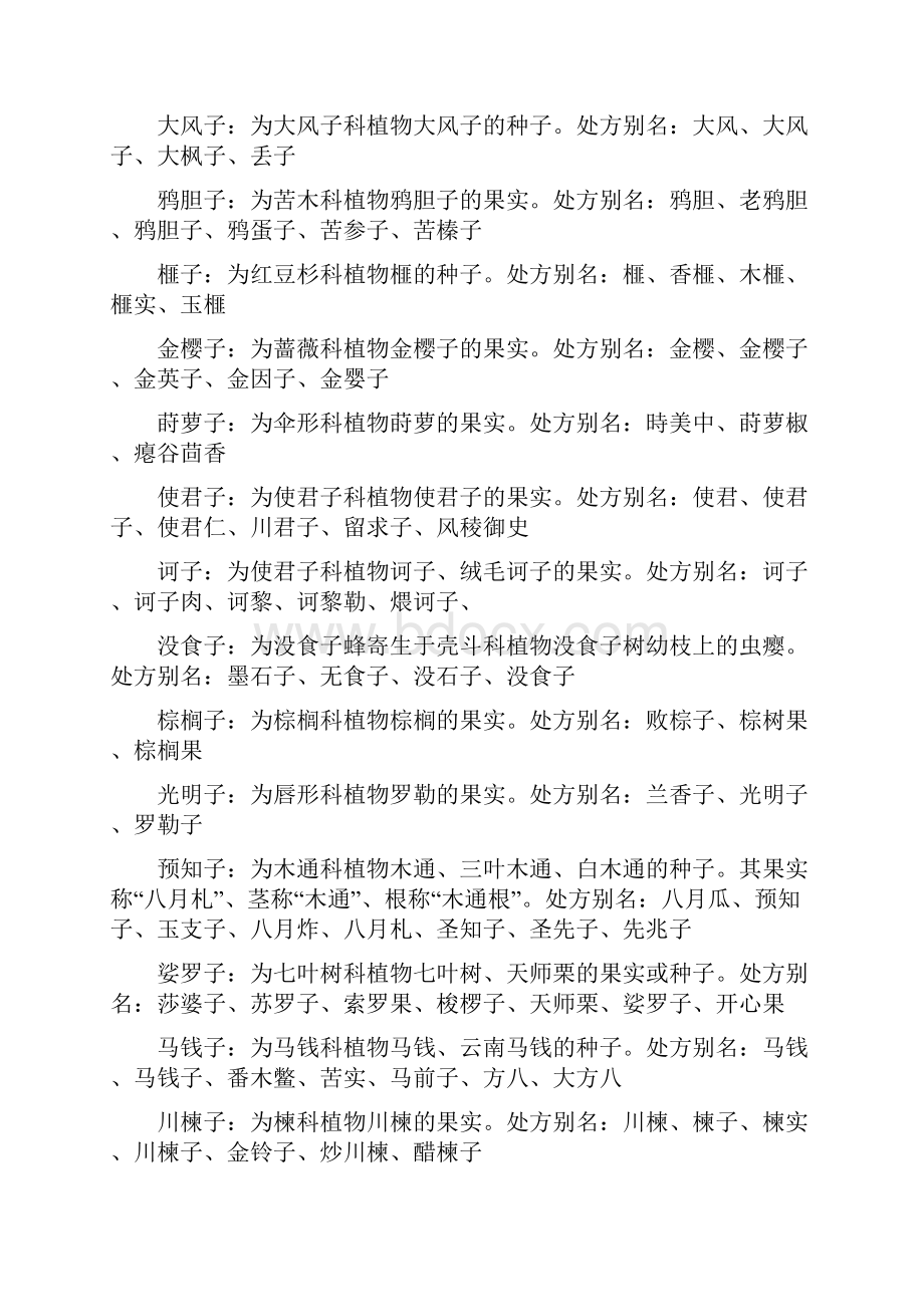 实用中药别名大全.docx_第2页