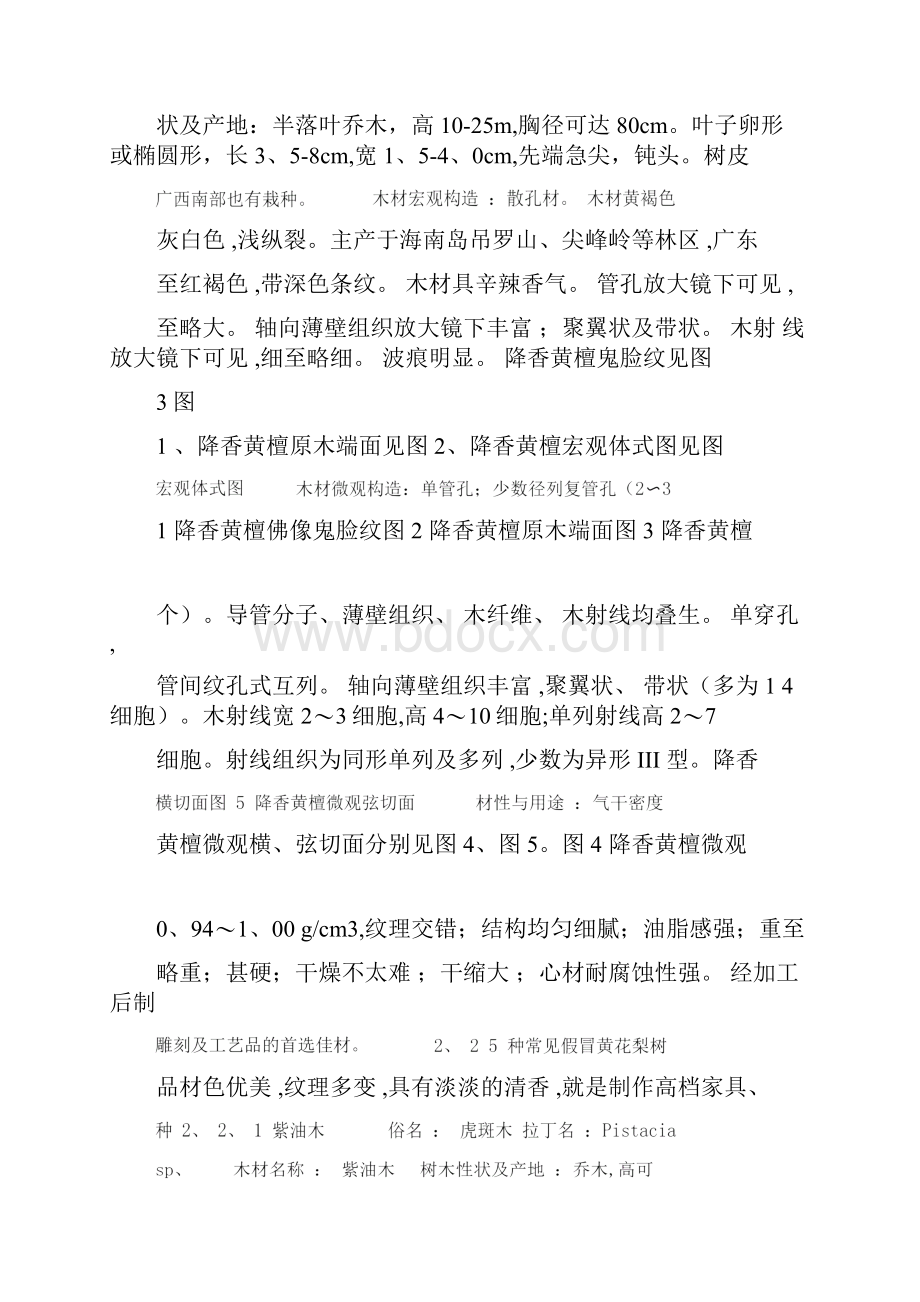 五种假冒海南黄花梨木材解剖构造及辨别研究.docx_第3页