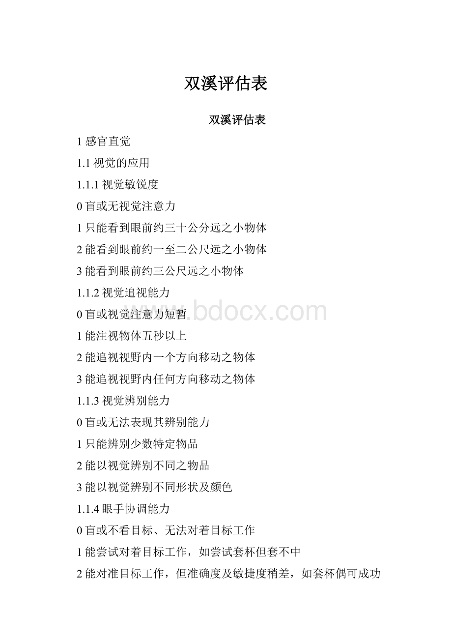 双溪评估表.docx