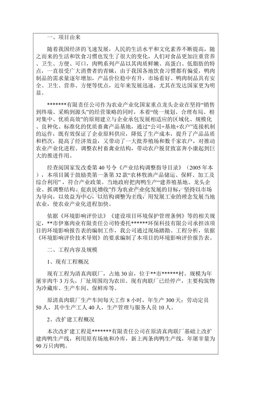 某厂90万只肉鸭生产线项目环评报告肉鸭屠宰项目.docx_第2页