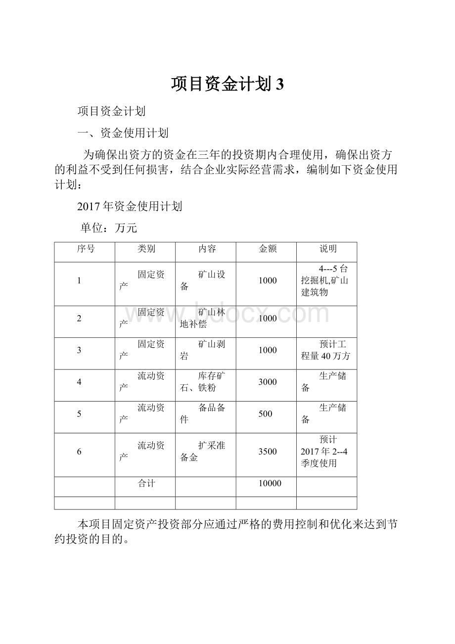 项目资金计划3.docx