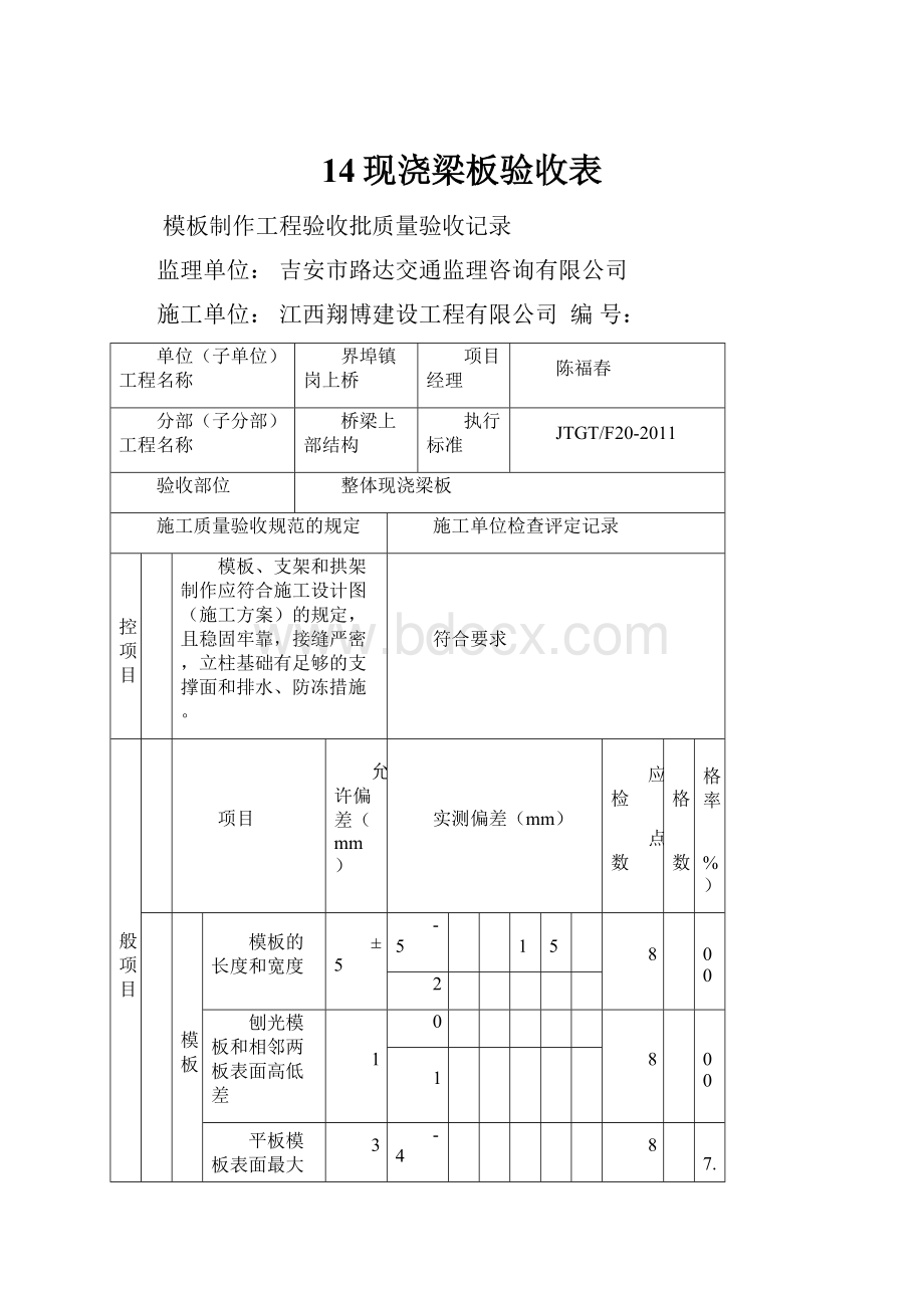 14现浇梁板验收表.docx