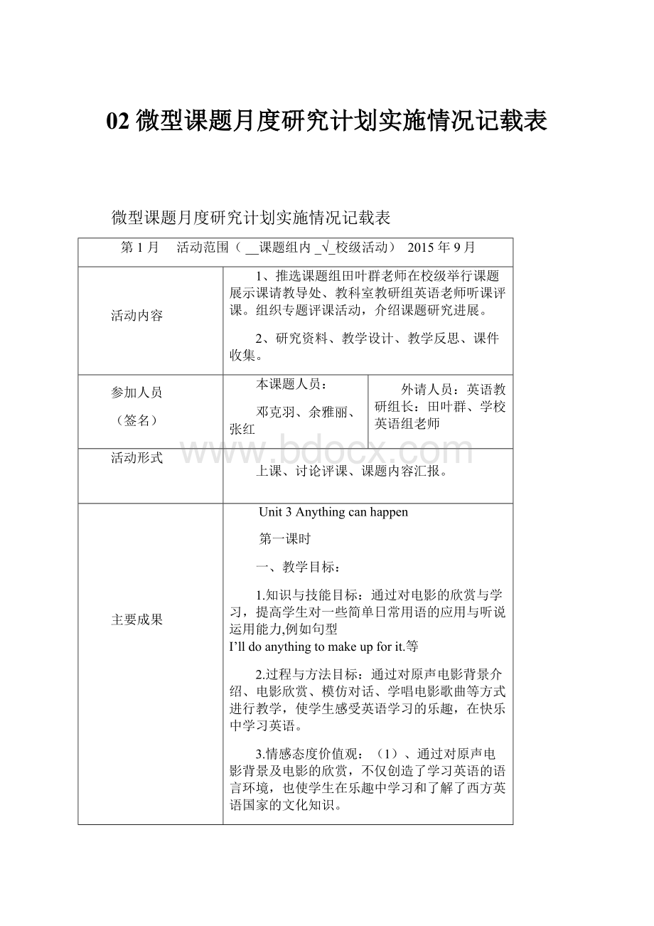 02微型课题月度研究计划实施情况记载表.docx