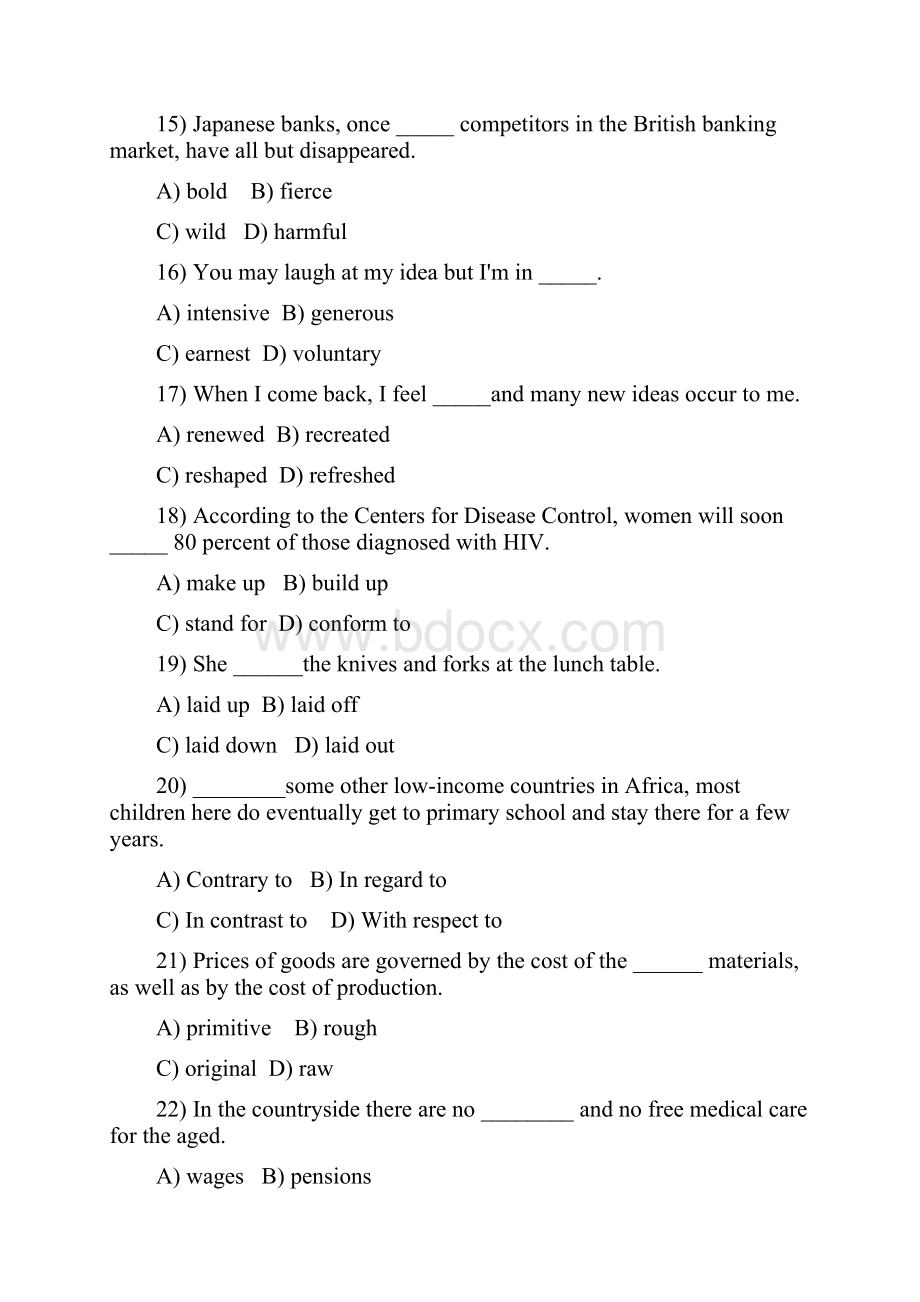 大学英语第四册unit15词汇测试及练习.docx_第3页