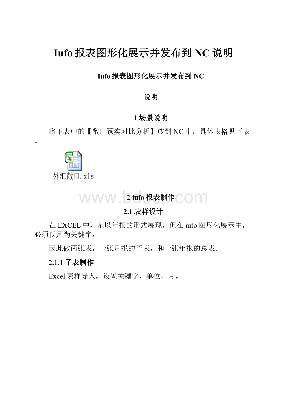 Iufo报表图形化展示并发布到NC说明.docx