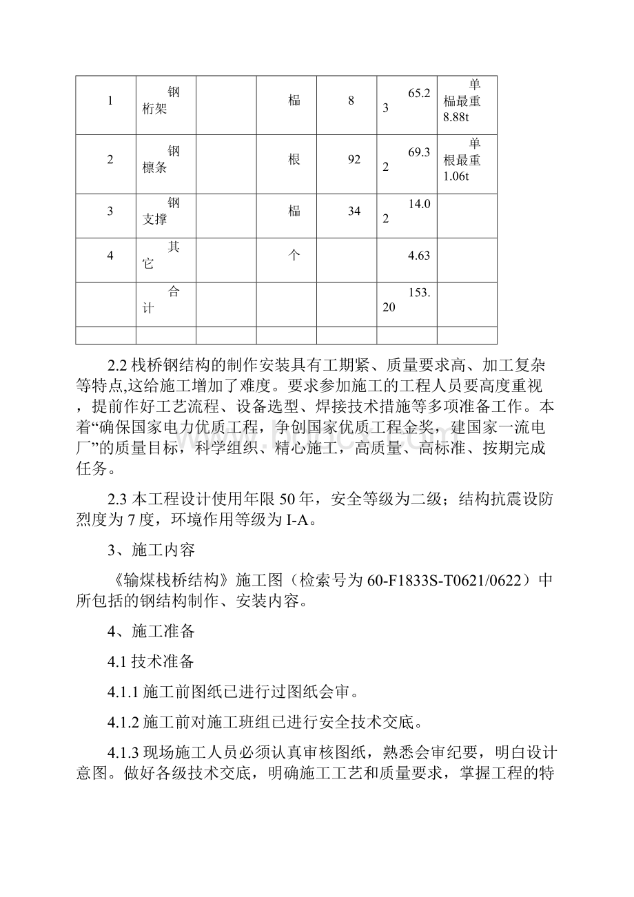 输煤栈桥制作安装施工方案下载的.docx_第2页