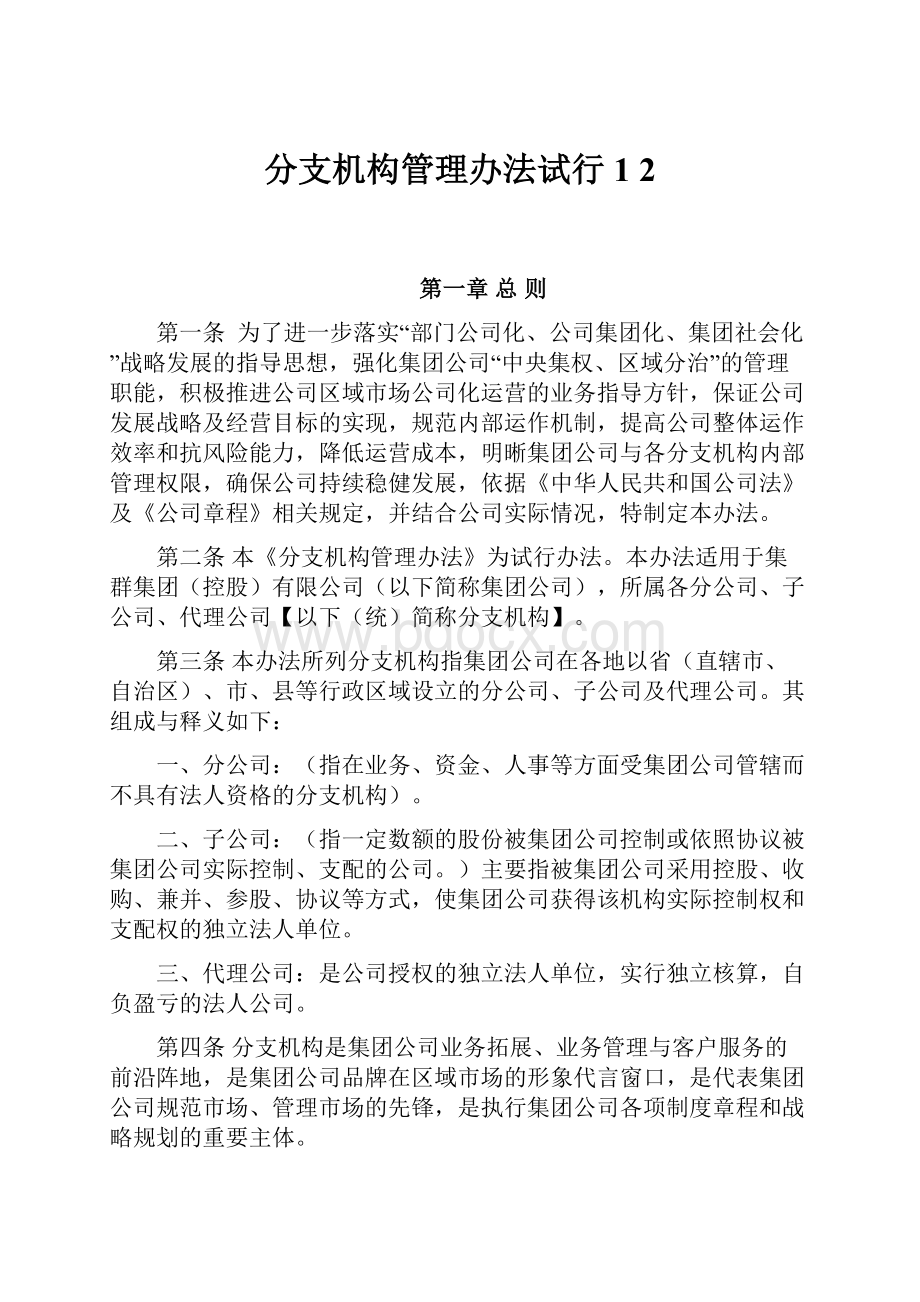 分支机构管理办法试行1 2.docx