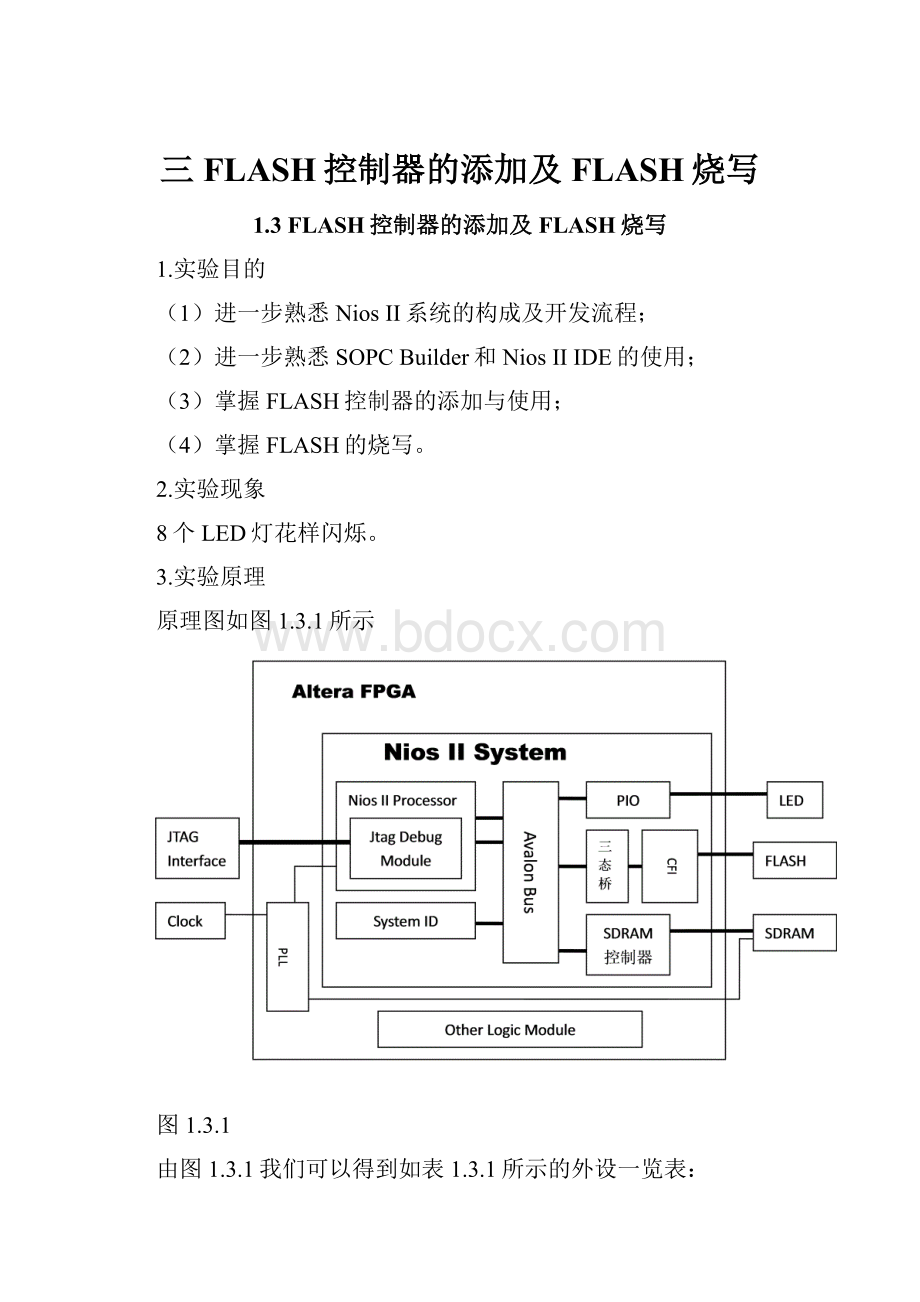 三FLASH控制器的添加及FLASH烧写.docx_第1页