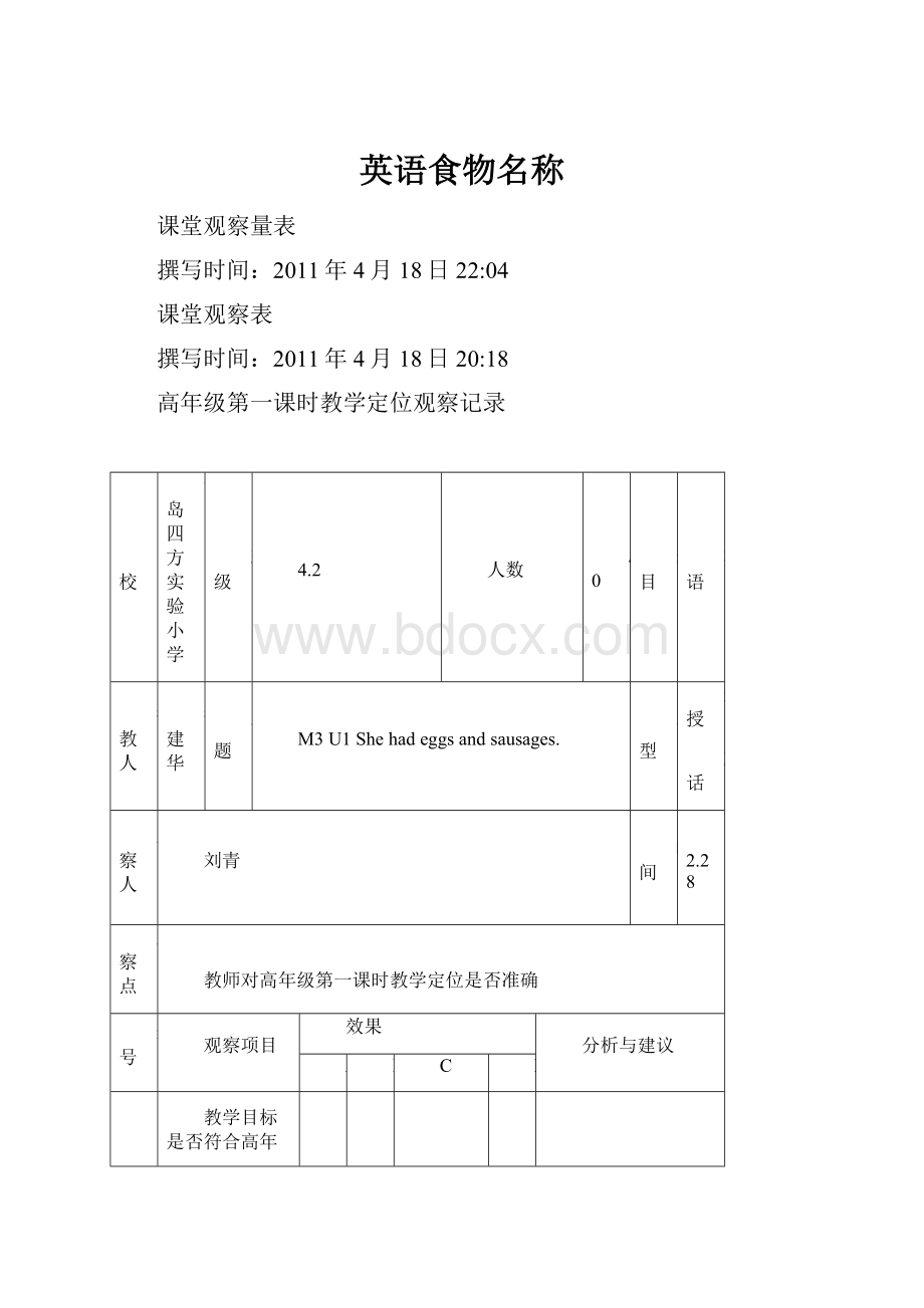 英语食物名称.docx_第1页