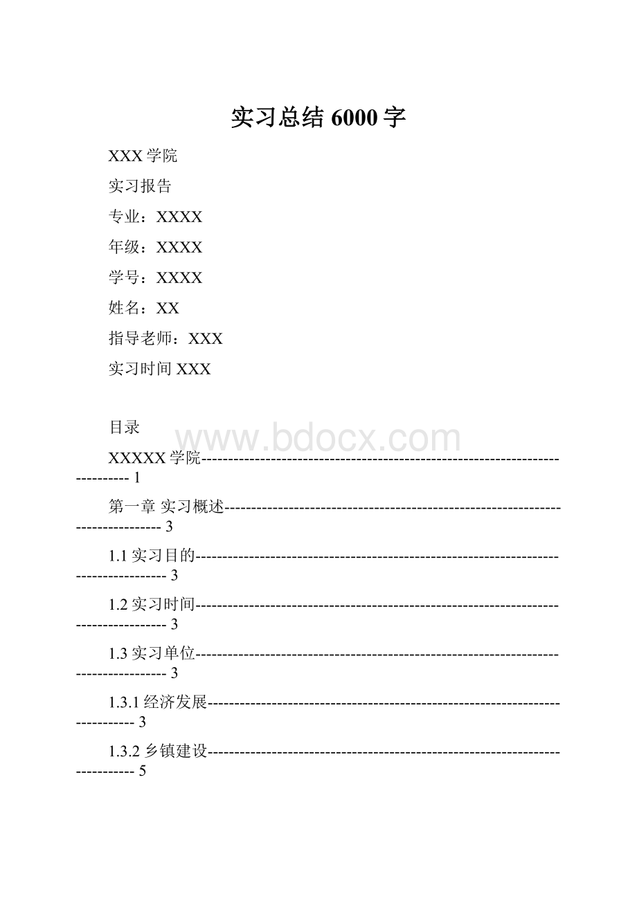 实习总结6000字.docx