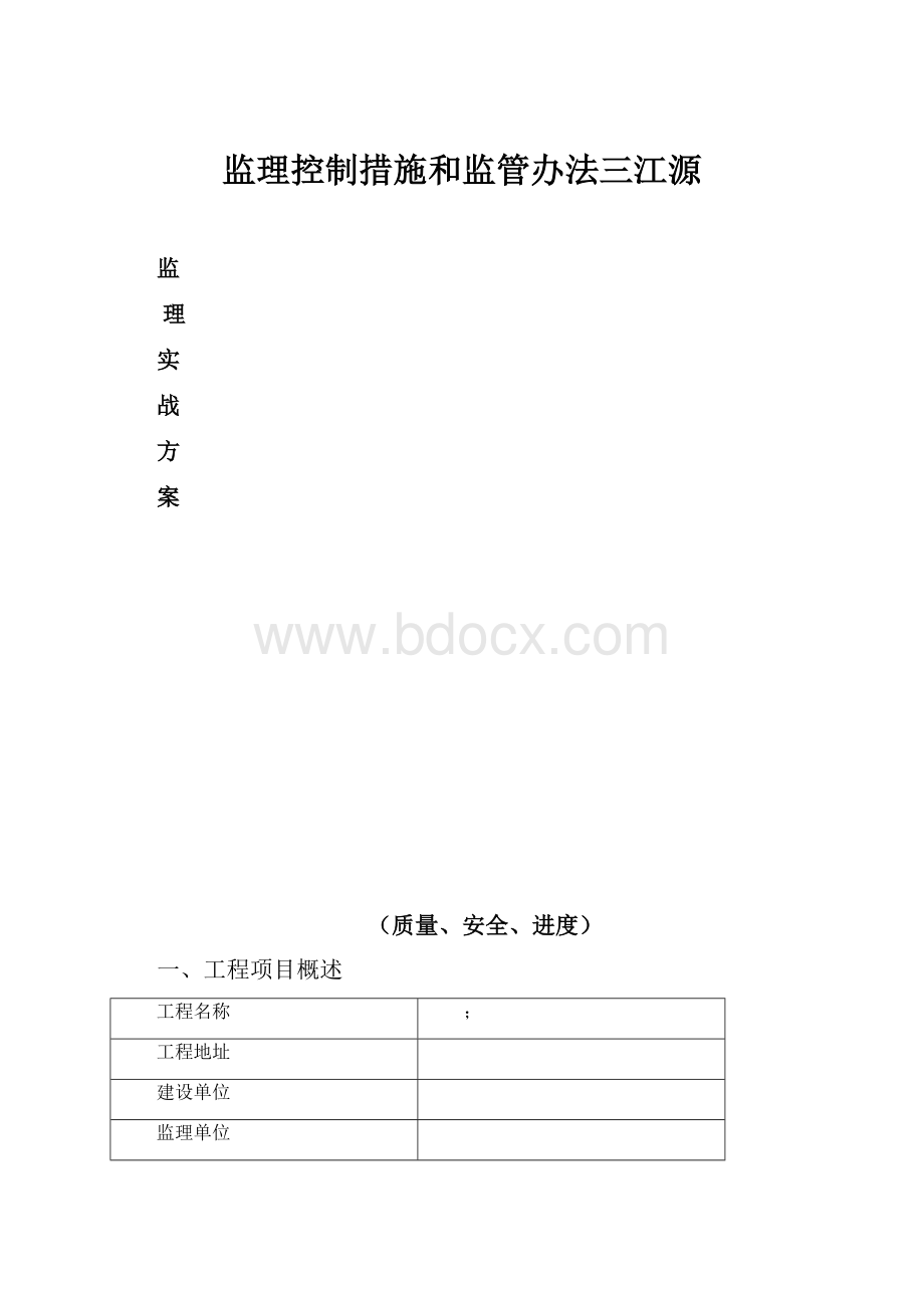 监理控制措施和监管办法三江源.docx