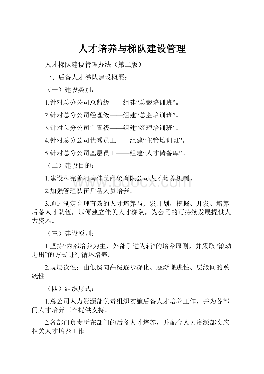 人才培养与梯队建设管理.docx