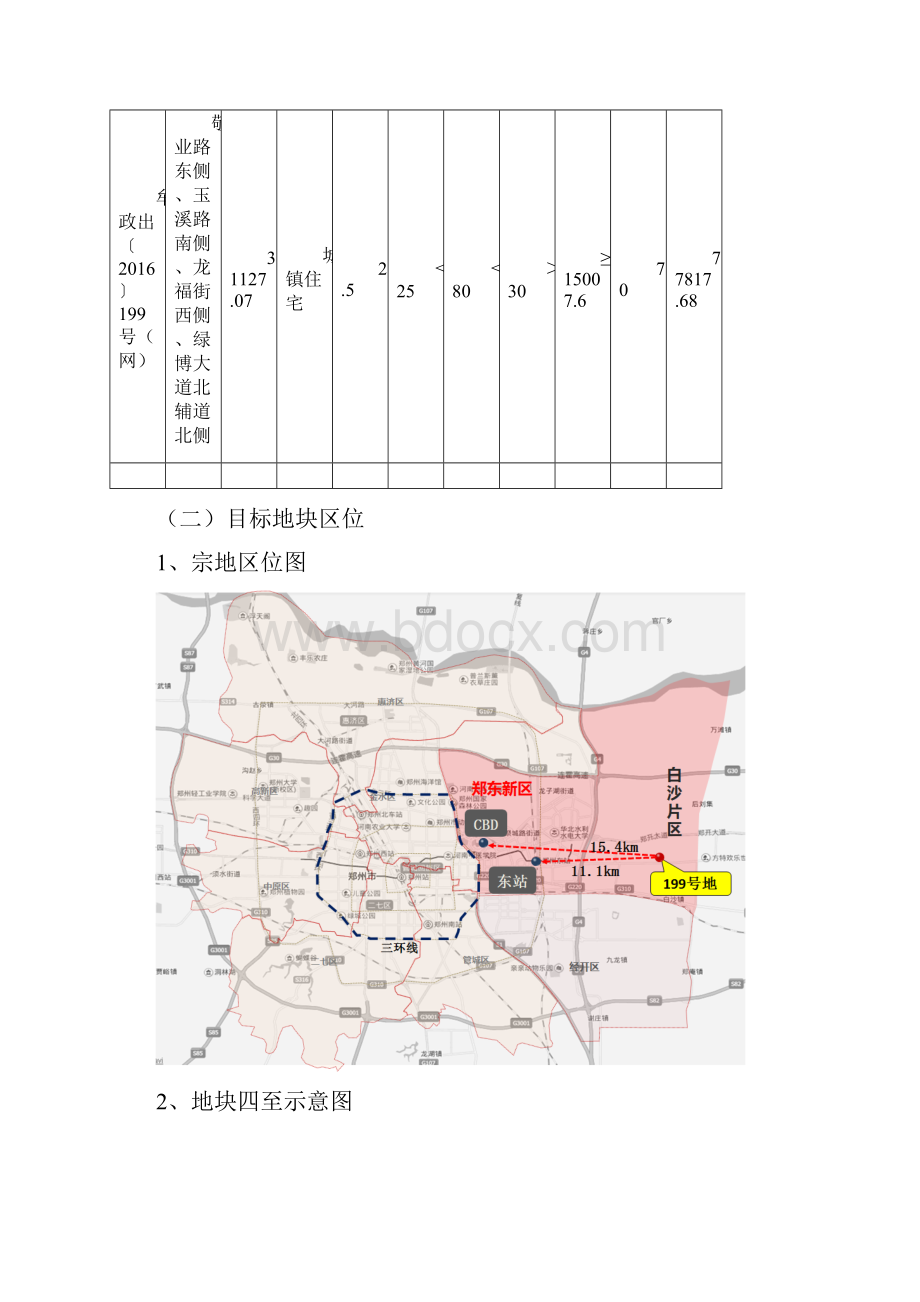 郑东新区白沙片区敬业路牟政出199号地块可研报告提纲.docx_第2页