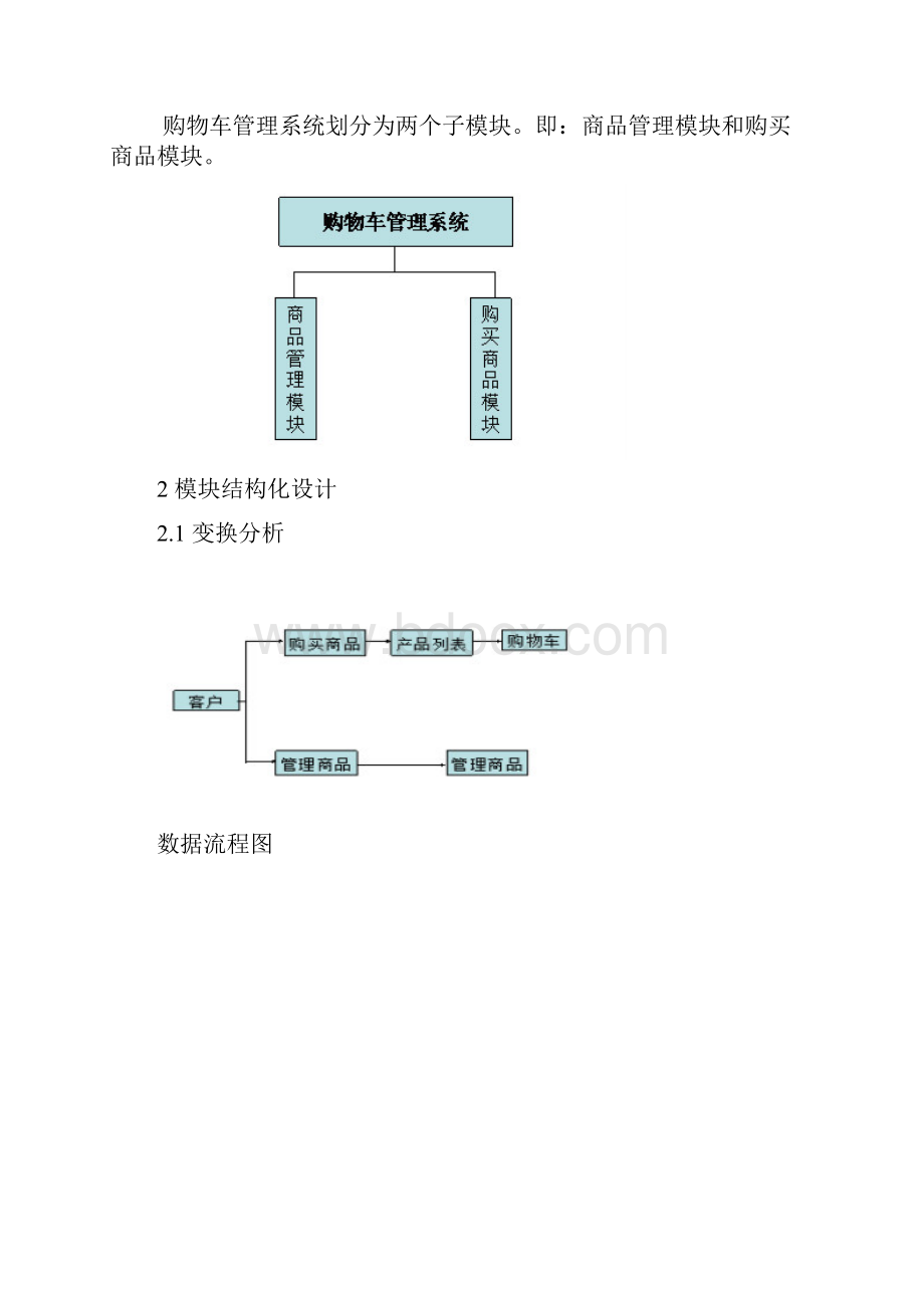 完整word版软件工程学年设计之购物车管理系统.docx_第3页