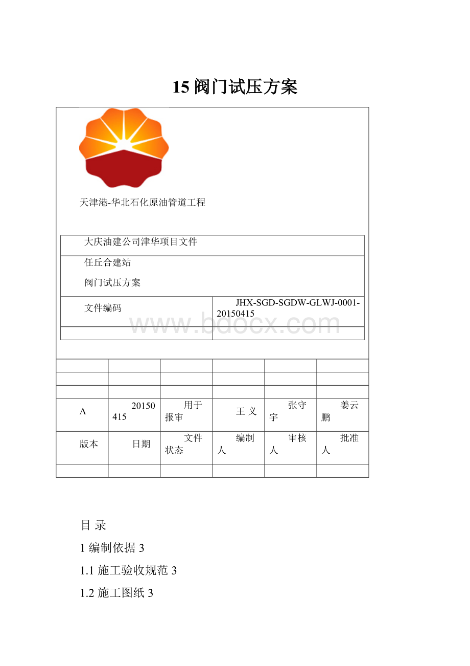 15阀门试压方案.docx