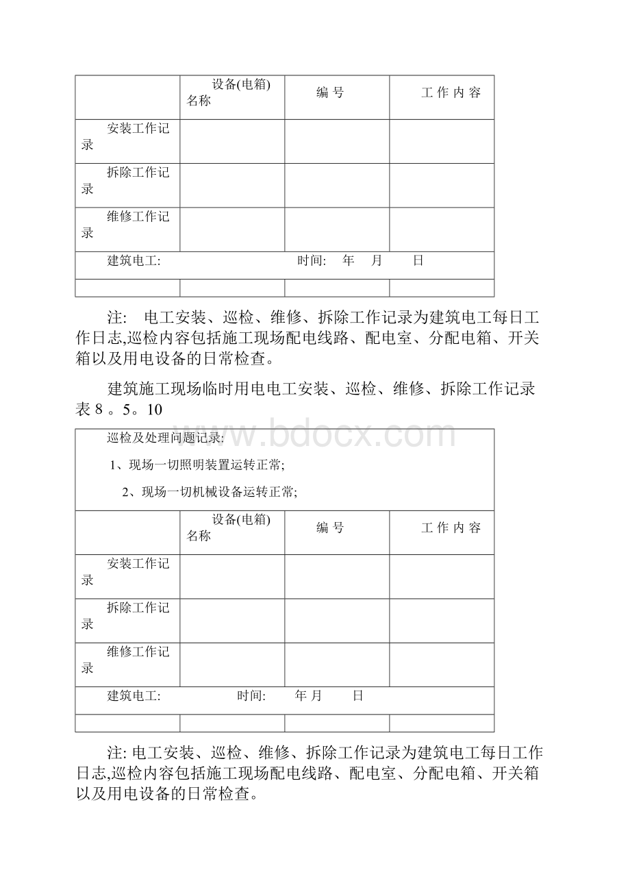 电工巡查记录表.docx_第2页