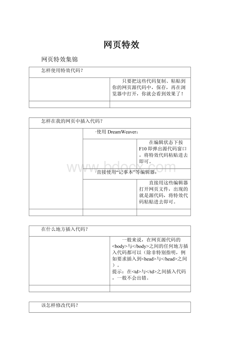 网页特效.docx