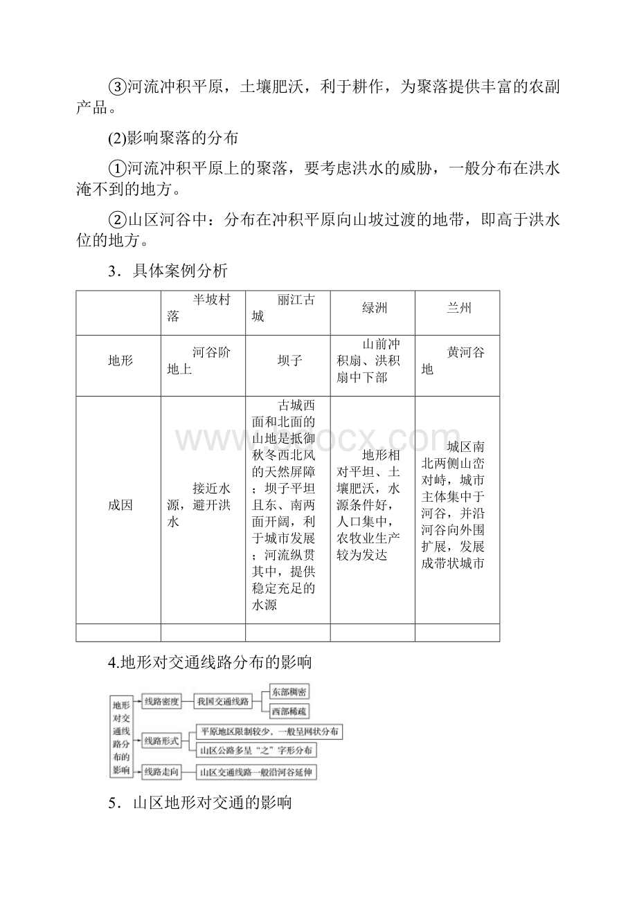 浙江选考版高考地理大二轮复习 专题四 自然地理规律与人类活动 微专题17 地形对人类活动.docx_第3页