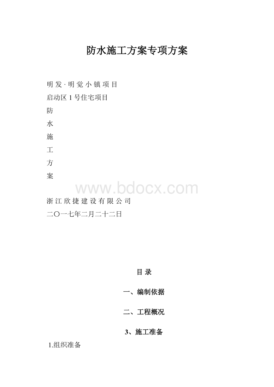 防水施工方案专项方案.docx