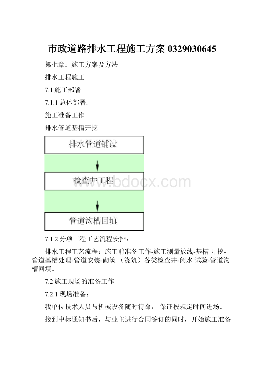 市政道路排水工程施工方案0329030645.docx