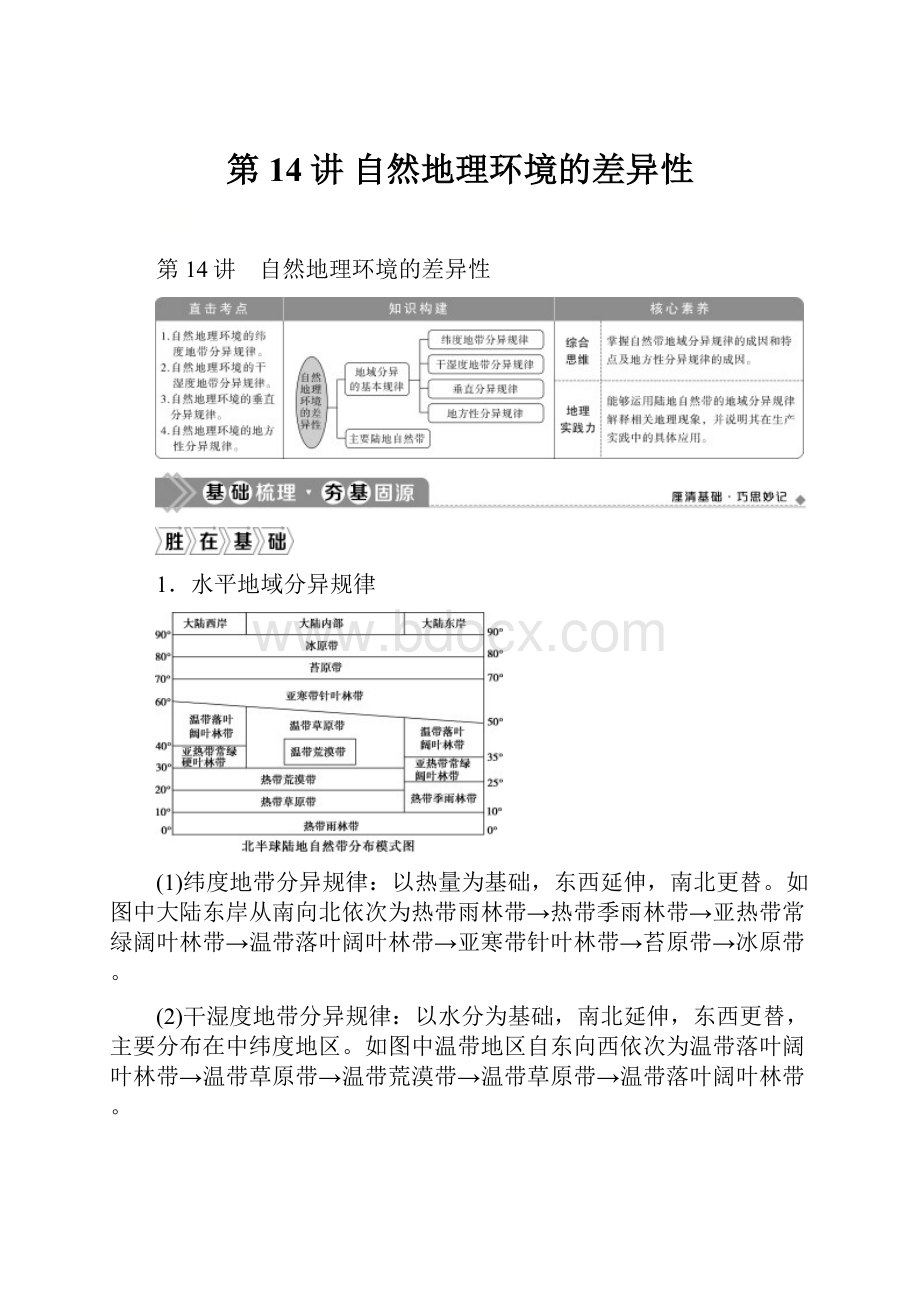 第14讲 自然地理环境的差异性.docx