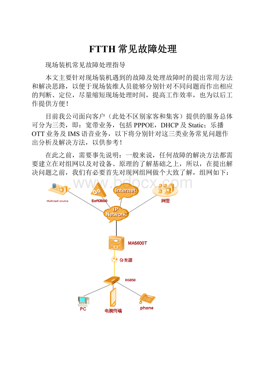 FTTH常见故障处理.docx