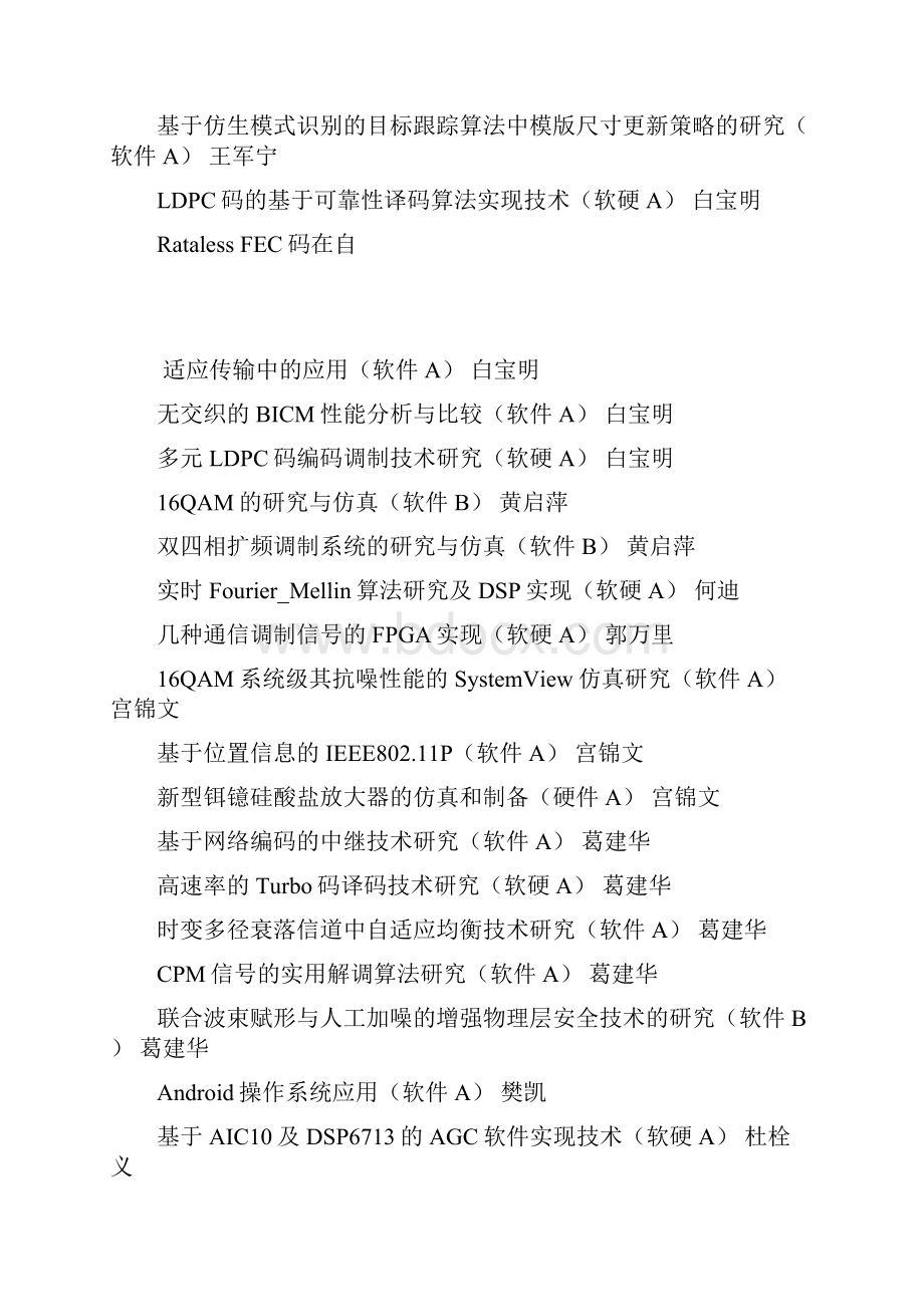 西电通院毕设导师及课题.docx_第3页