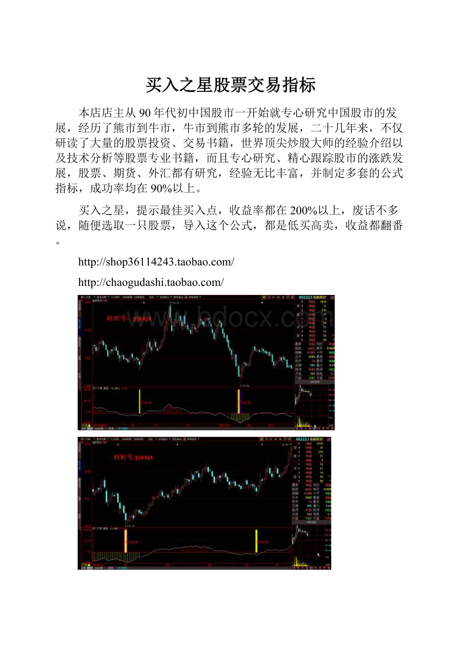 买入之星股票交易指标.docx_第1页