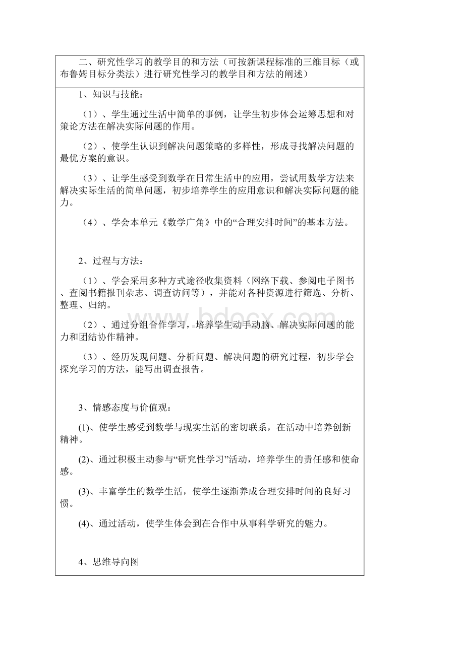 数学研究性学习设计方案广东省教育技术能力中级培训课程.docx_第2页