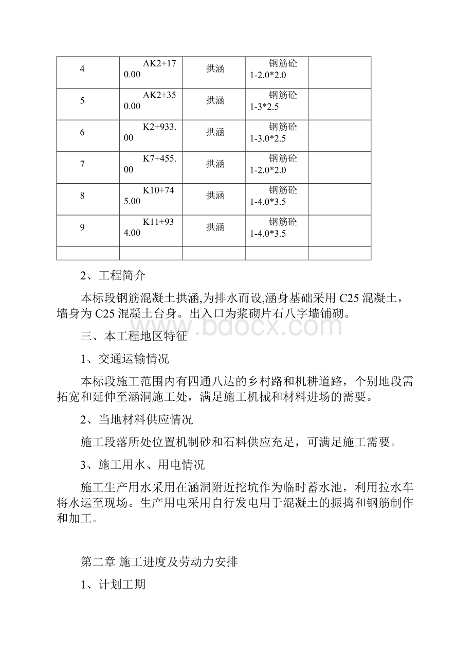 拱涵工程施工方案.docx_第2页