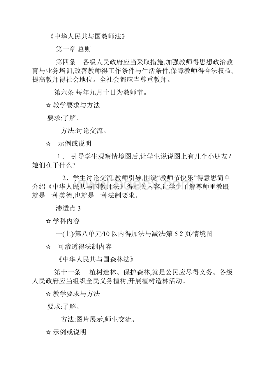 小学数学学科渗透法制教育点.docx_第2页