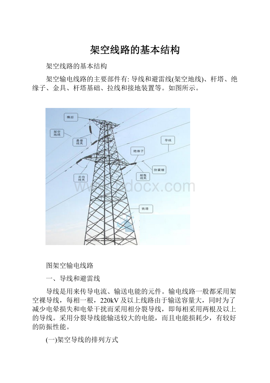 架空线路的基本结构.docx