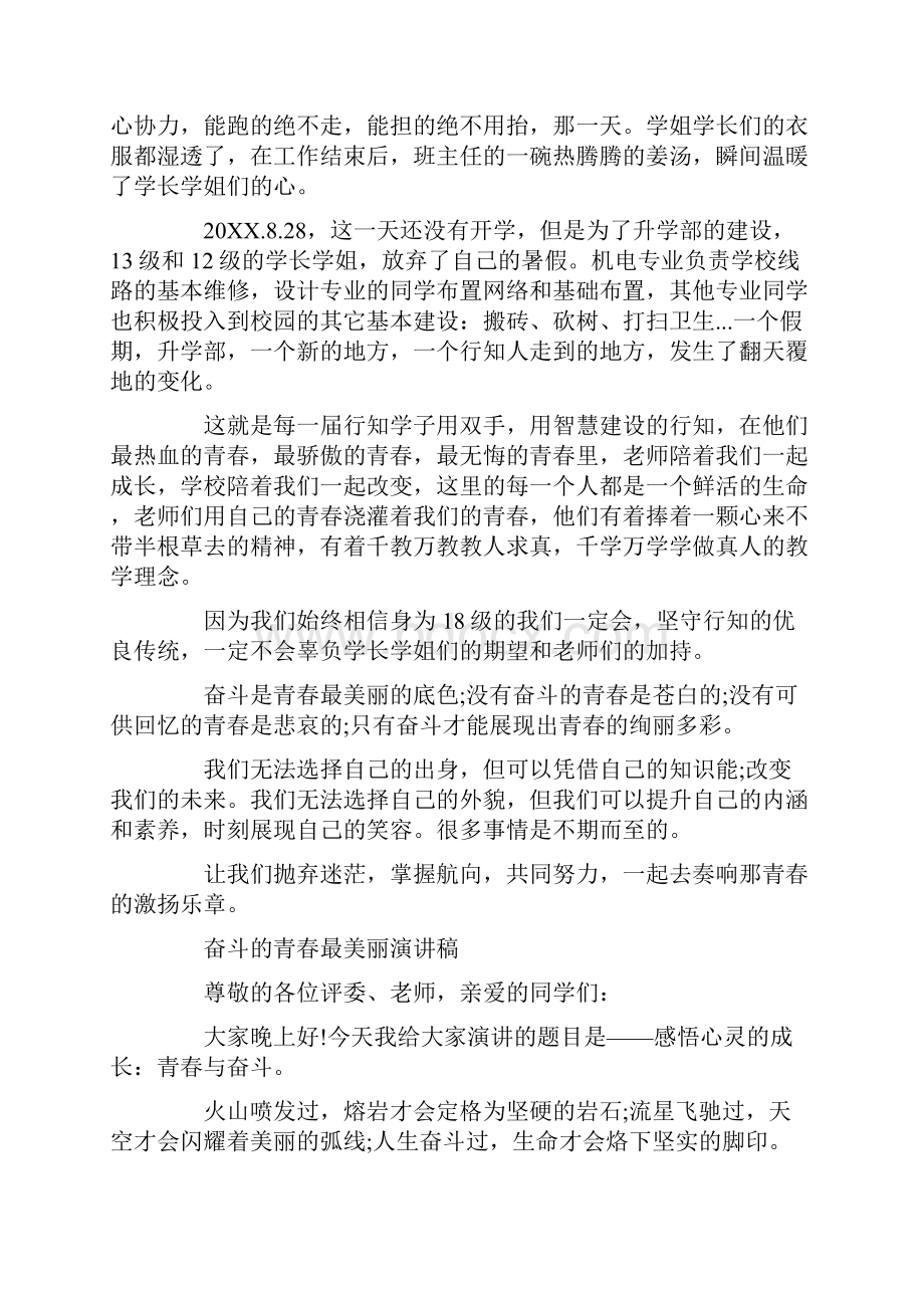 奋斗的青春最美丽演讲稿.docx_第3页