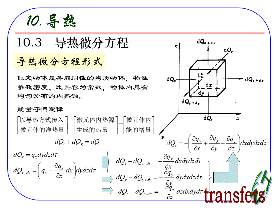 导热微分方程(经典).ppt