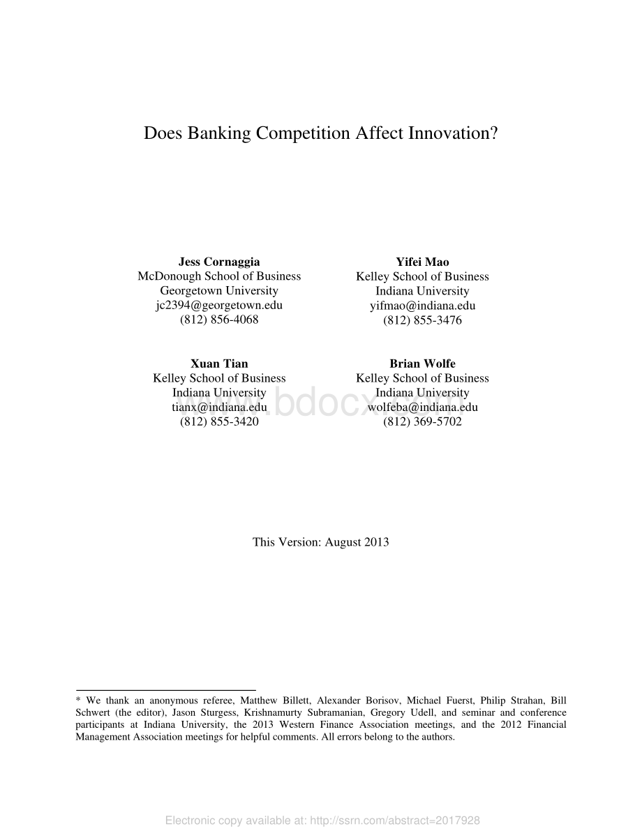 DoesBankingCompetitionAffectInnovation_.pdf
