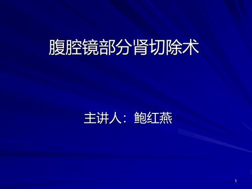 腹腔镜肾切除术-PPT课件.ppt