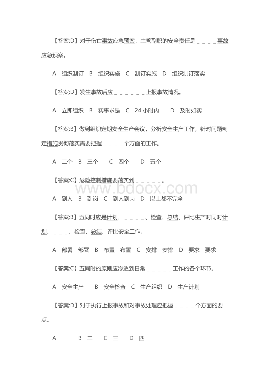 KSB 厂矿长副职安全职责试题.docx_第2页