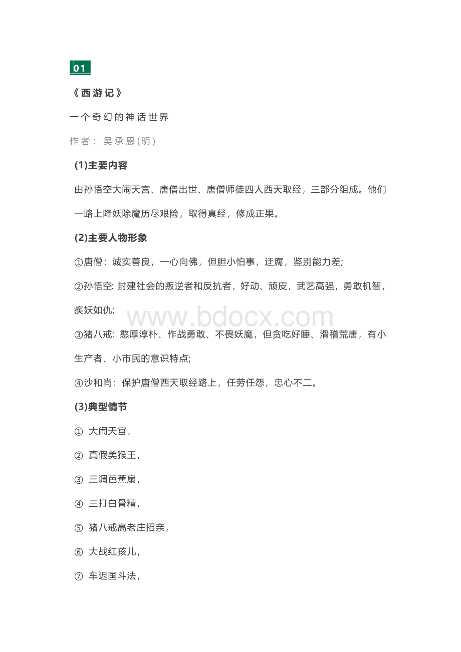 初中语文10本名著导读资料一览表.docx