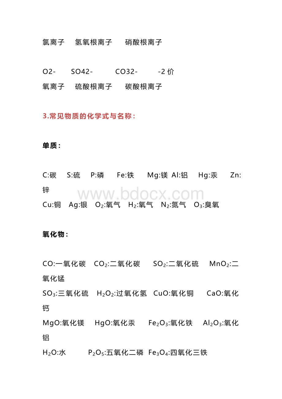 初中化学化学必背化学式梳理.docx_第2页