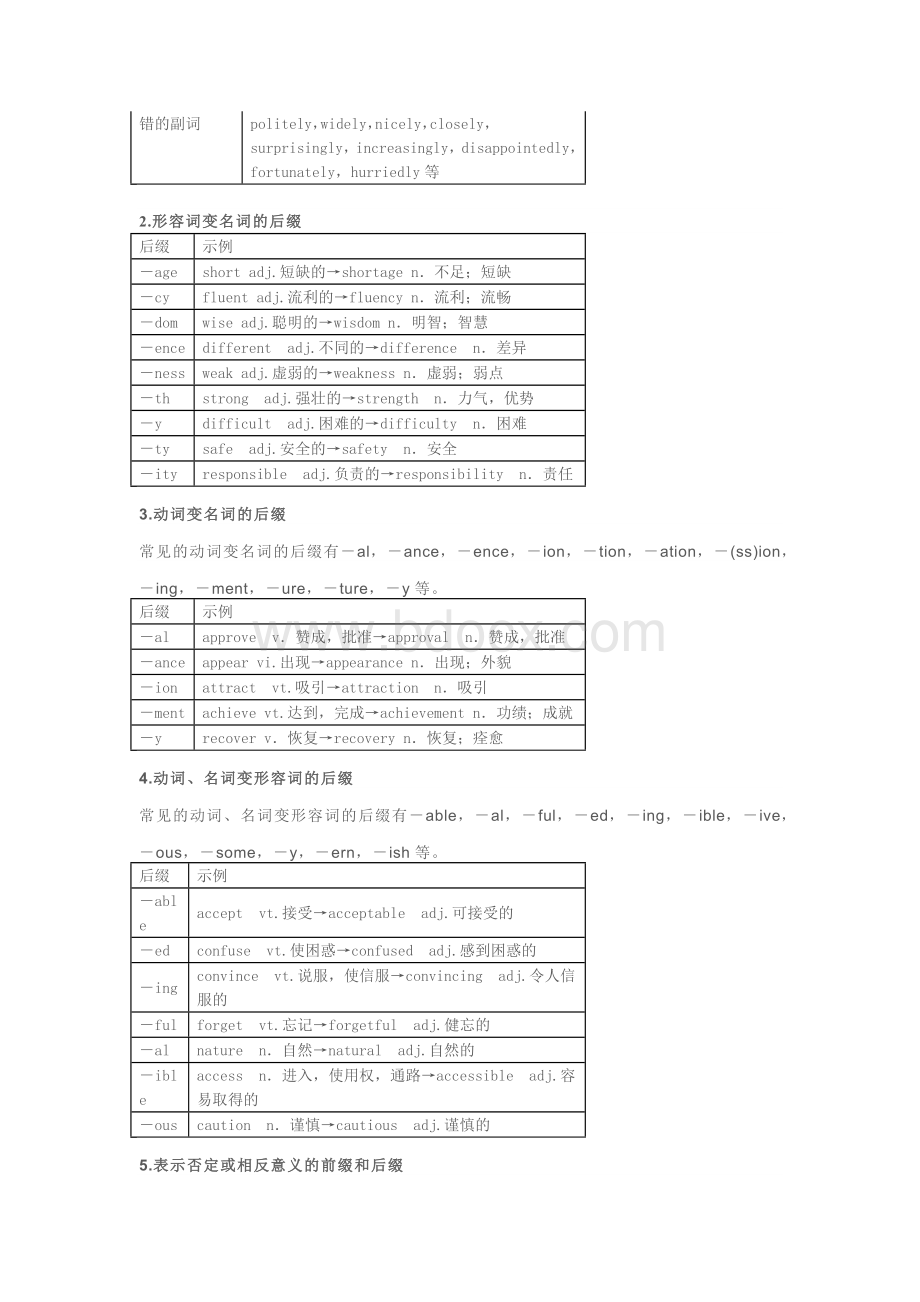 高考英语5大类词性转换详解+核心词汇转换汇总.docx_第2页