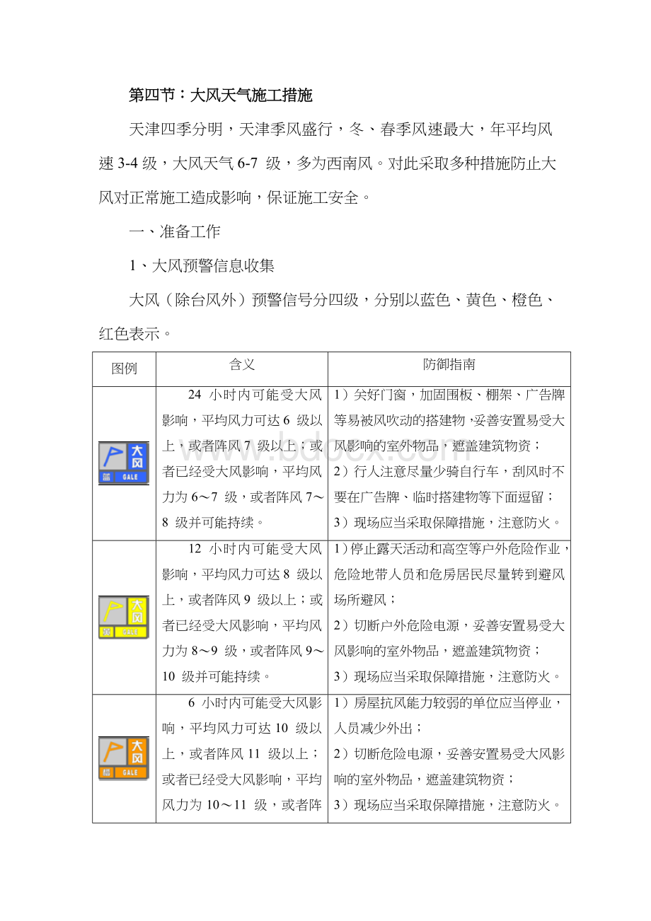 大风天气施工措施.doc