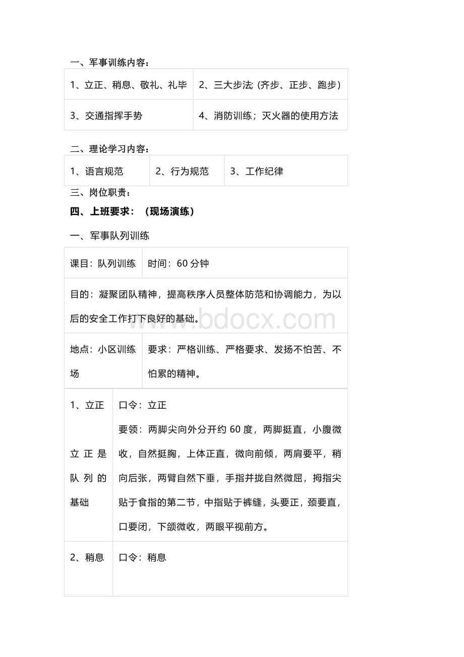 物业安保人员培训要点.docx_第1页