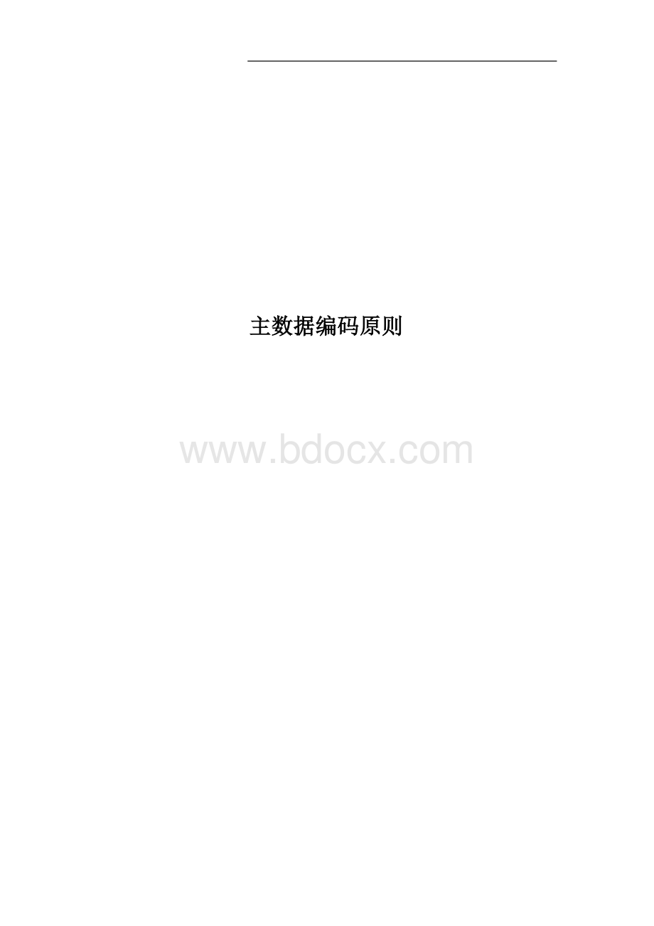 主数据编码原则 (1).doc